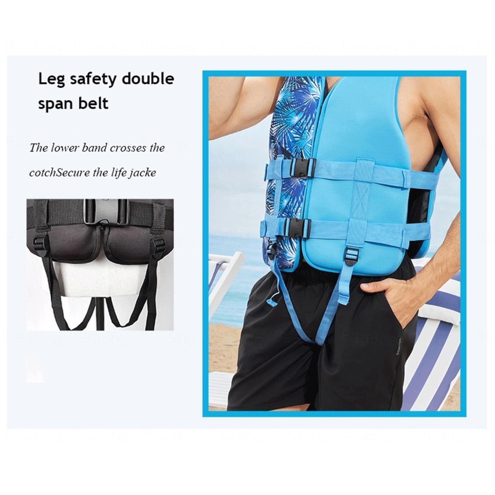 Float Jacket for Adults Men Women: Adjustable Buoyancy Flotation Jacket for Kayaking, Surfing, Boating, Swimming, Water Skiing and Fishing, Flotation Aid for Water Sports