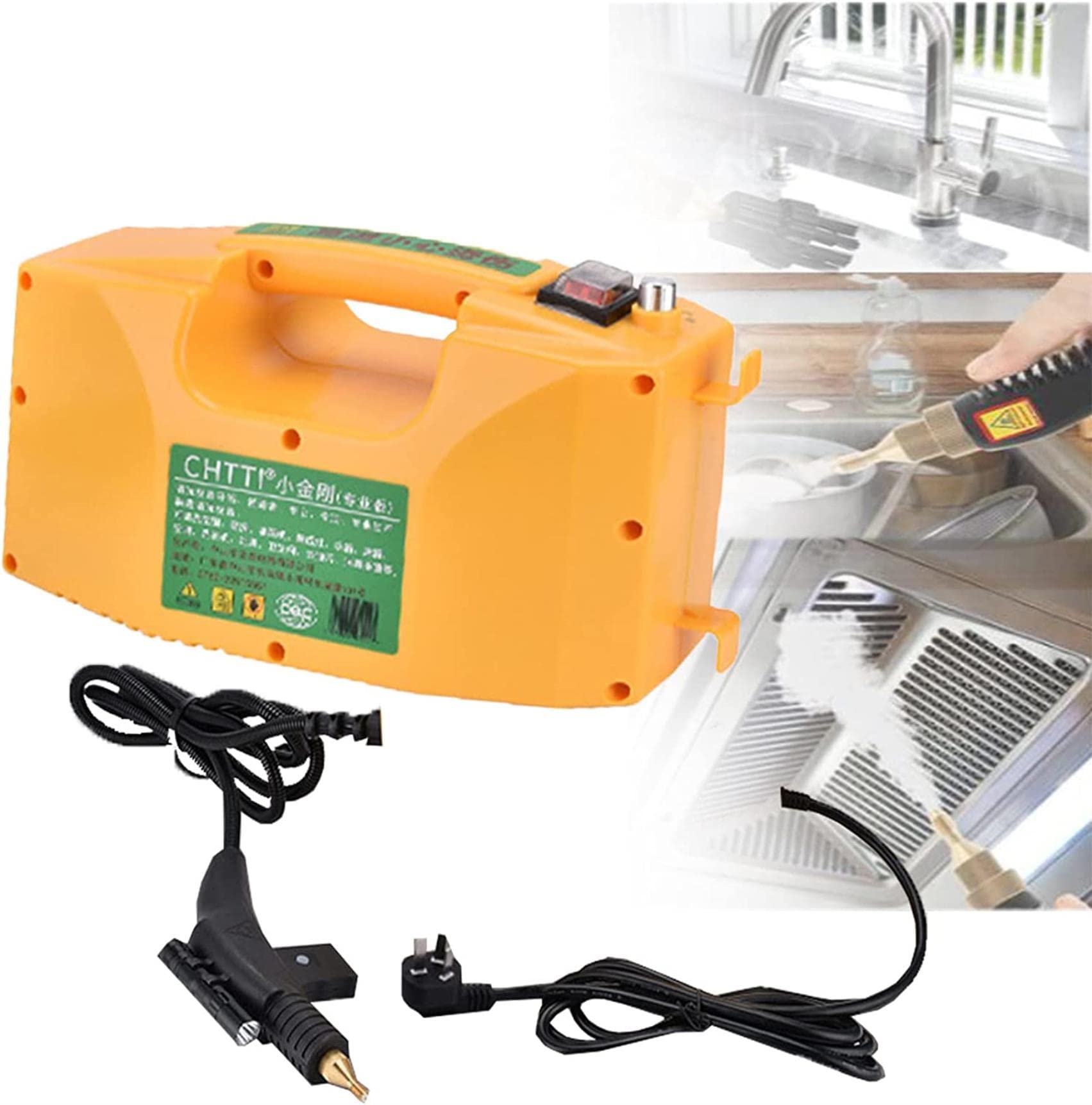2600W / 1700W Wysokotemperaturowy ciśnieniowy odkurzacz parowy Ręczna przenośna maszyna do czyszczenia parą Automatyczne pompowanie, sprzęt AGD, komercyjne (220v)