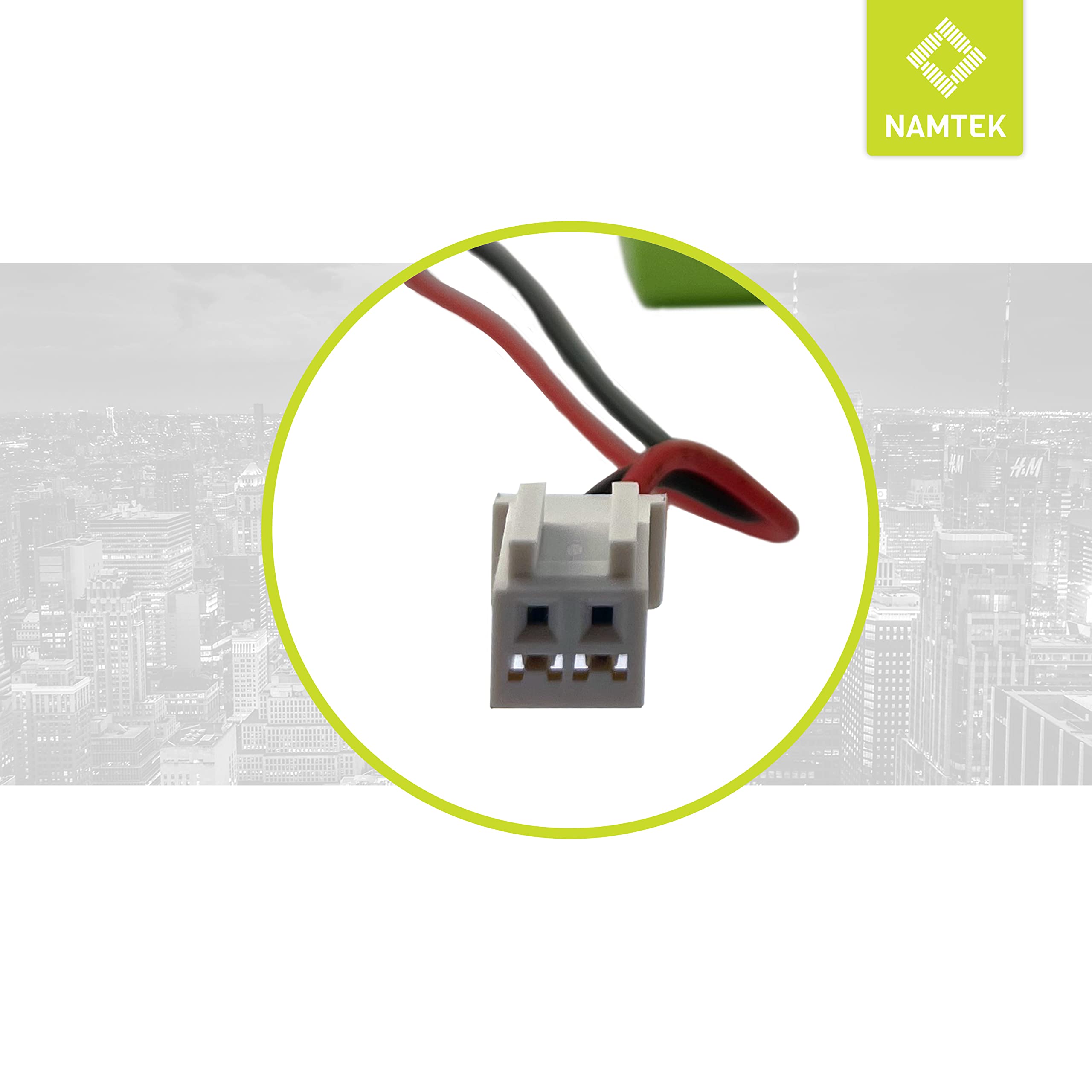 Ersatzakku für Velux Solarfenster & Dachfenster Rolladen - Akku Ersatz 10.8V, 2200 mAh, NiMH - mit Kabel und Stecker 946933, 946930, 946987, 846933