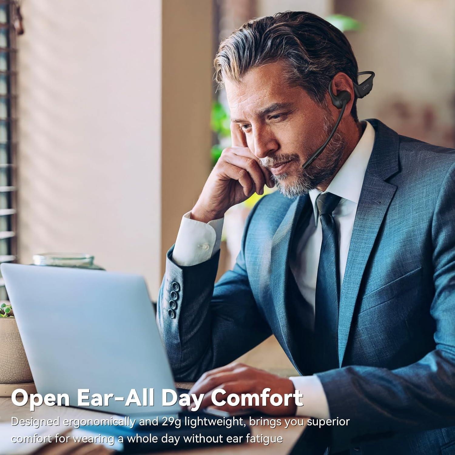 NOUUI NU-HS012 Headphones with AI Noise Cancelling Microphone