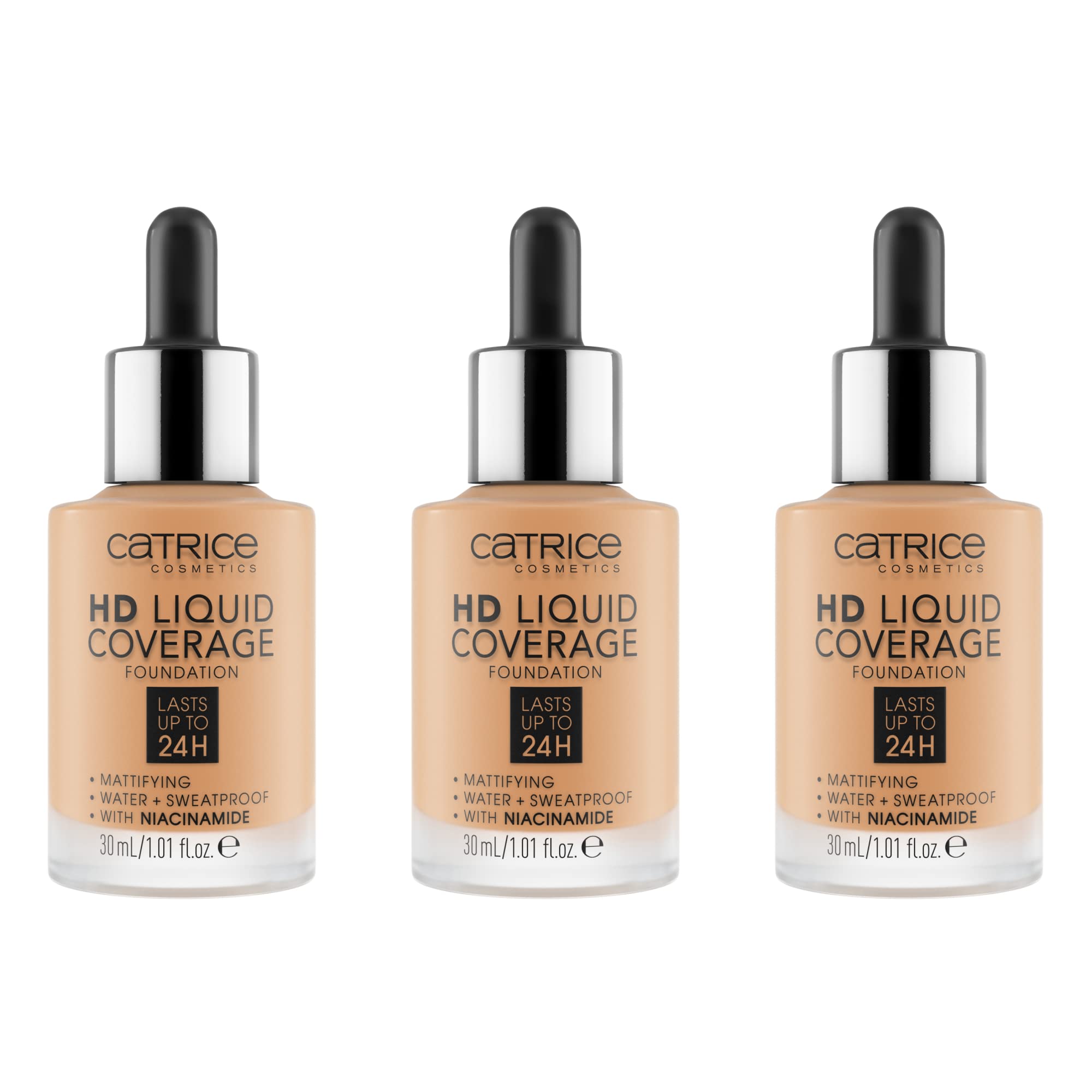 Fond de teint peaux mixtes Catrice HD Liquid Coverage 034 anti brillance mat - 15