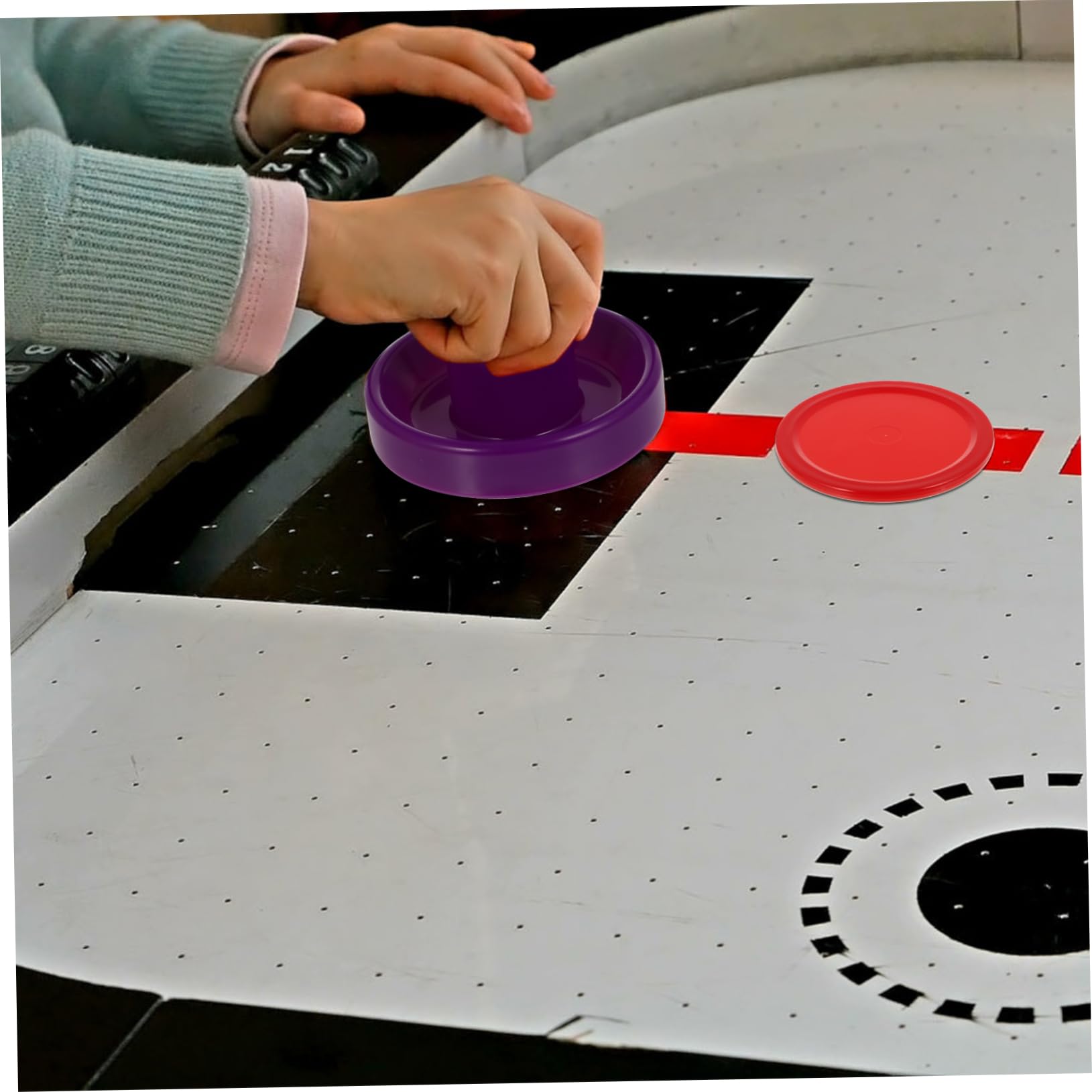 Toddmomy Giocattoli Da Tavolo Da Hockey Su Ghiaccio Spacciatori Di Air Hockey Sostituzione Hockey Dell'aria Dischi Patto Del Disco Tavolo Da Air Hockey Partita Di Hockey Su Aria Abs