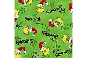 Robert Kaufman How The Grinch Stole Christmas by Dr. Seuss Grinchmas Toss Fabric BTY