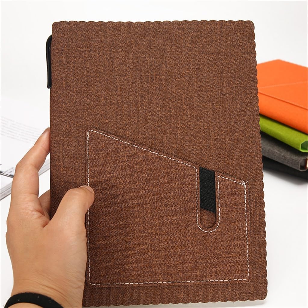 Cuaderno Pipu de Tapa Dura de Cuero Suave, Diario for Estudiantes, Cuaderno A5