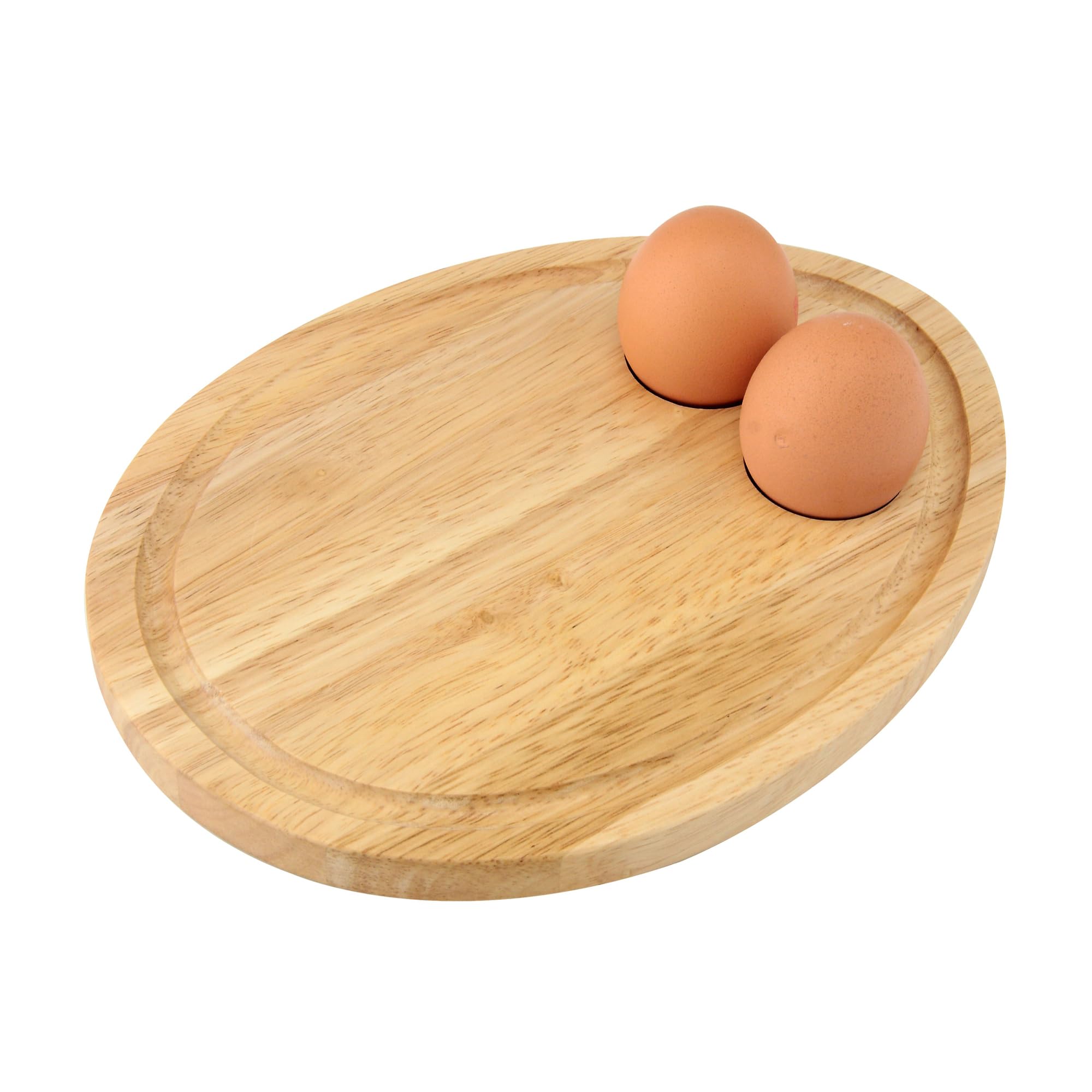 Hevea-Holzbrett mit weichgekochten Eiern, 20 24 cm, Geschenk,Egg 24cm