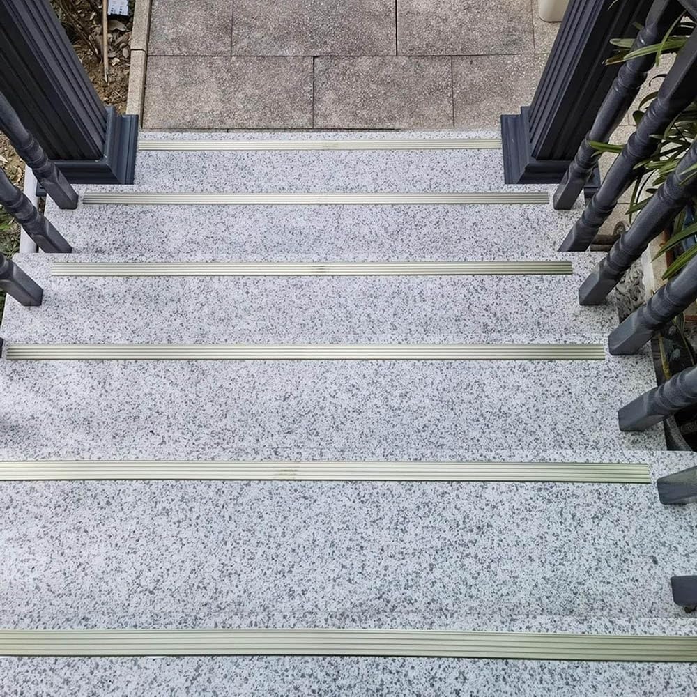 90cm Perfil De Borde De Escalera Aluminio Antideslizante Perfil De Protección Para Borde De Escalón Forma De L Perfil Angular Perfil Para Cantos Escalera