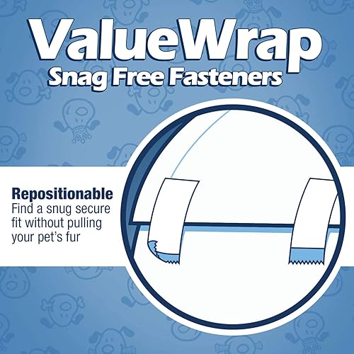 Miniatura 7 de ValueWrap Pañales desechables para perros machos 2 pestañas 144 unidades envoltura masculina cierre sin enganches protección contra fugas indicador