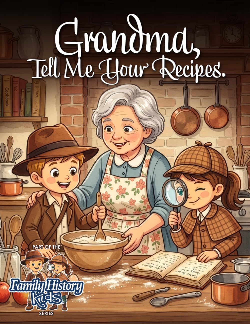 Grandma, Tell Me Your Recipes.: A Keepsake Family Cookbook Journal to Preserve Grandma's Favorite Meals and Memories (Family History Kids)