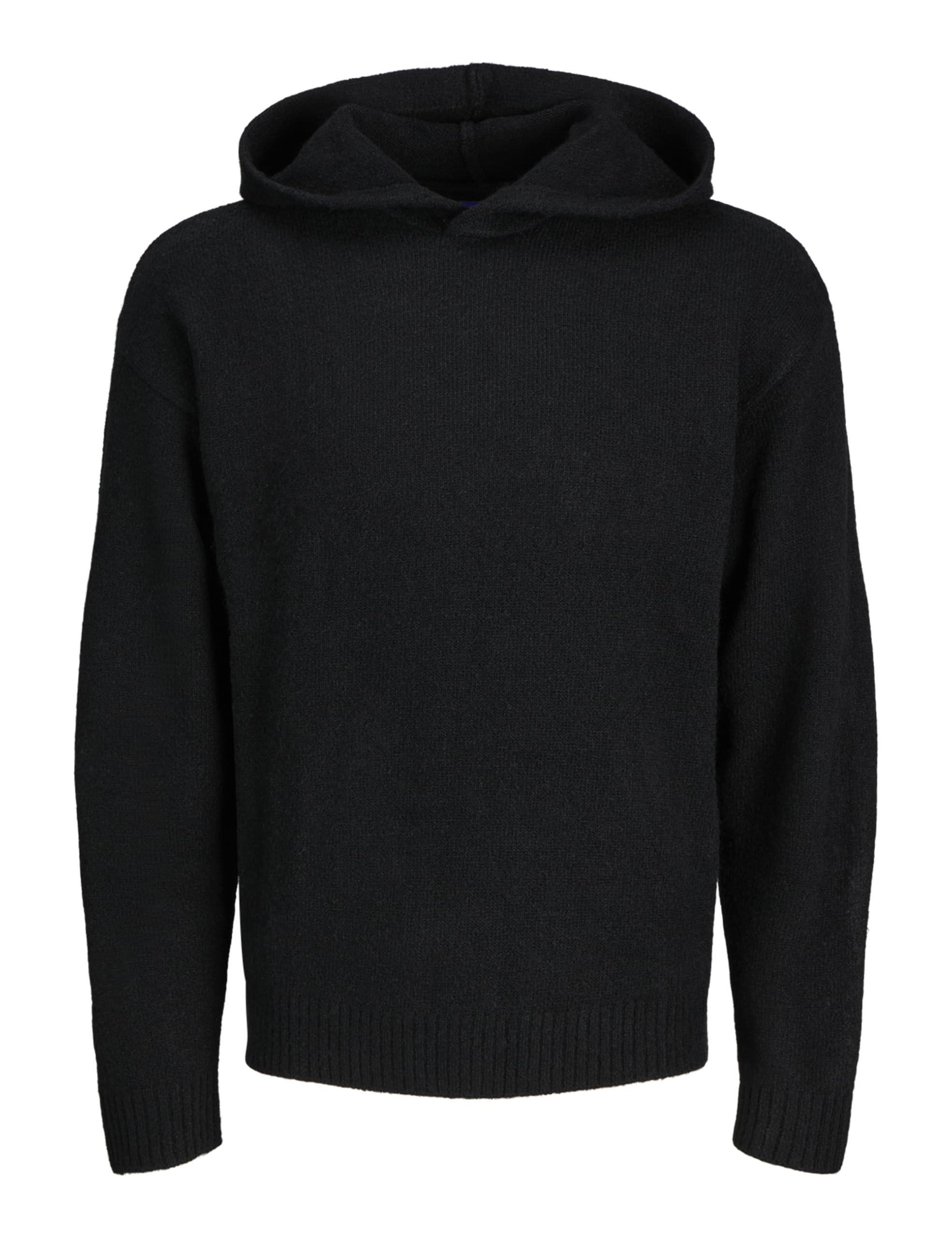 JACK & JONES Jorollie Knit Hood Styd Aw24, Black, M