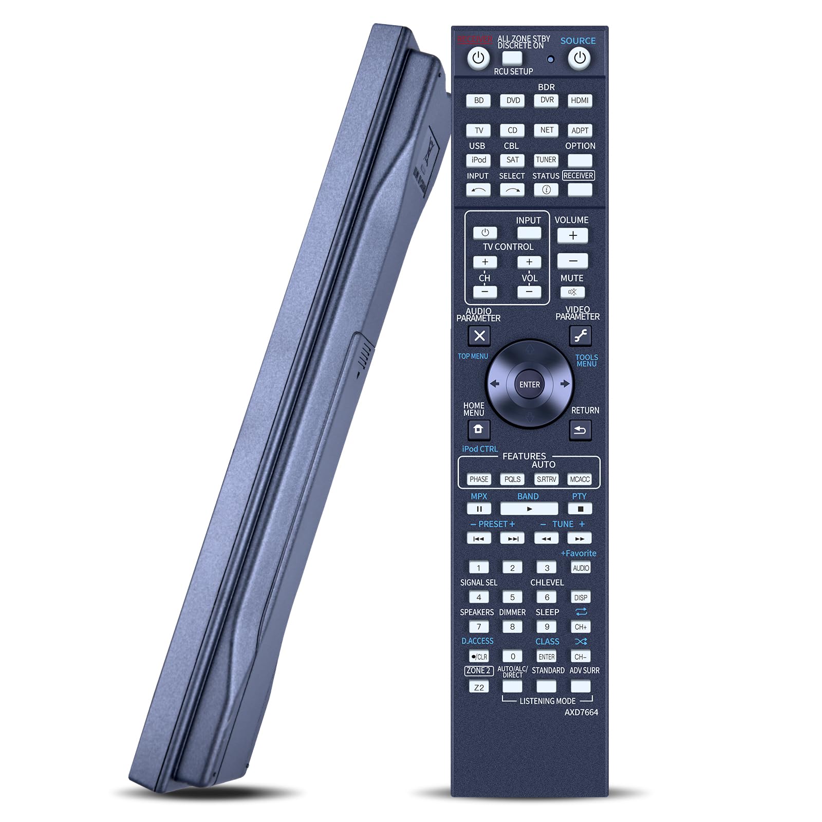 Zerone Telecomando per Ricevitore AV Pioneer AXD7622 per HTP-071 VSX-321-KP VSX-42 VSX-421-K SX-319V SX-319V-K VSX-321 VSX-321K-P VSX-420-K VSX-421 VSX- VS1-520-K VSX-521 VSX-520 VSX