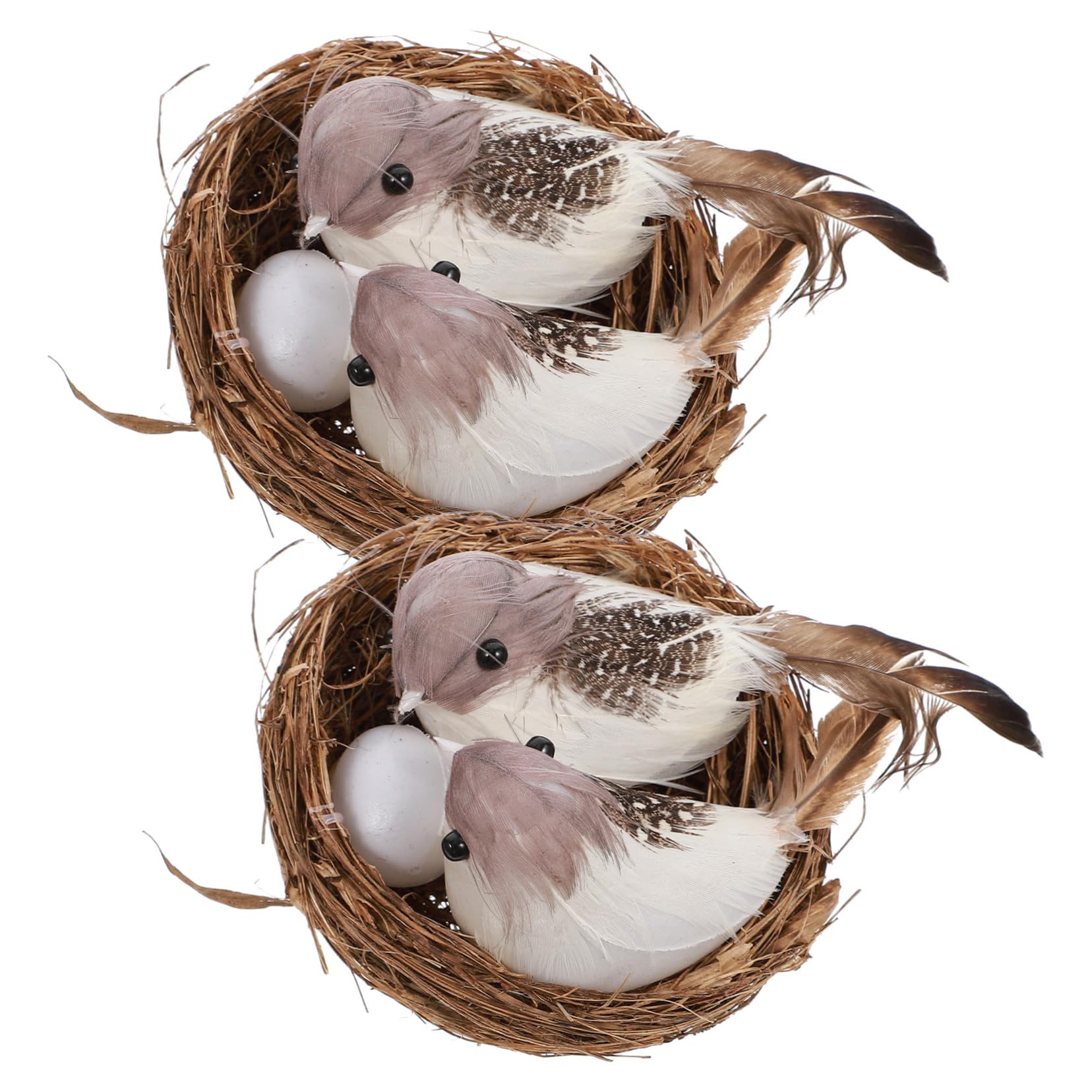 12 Pcs Ornamenti Per Nidi Nido Artificiale in Miniatura Piccolo Uccelli