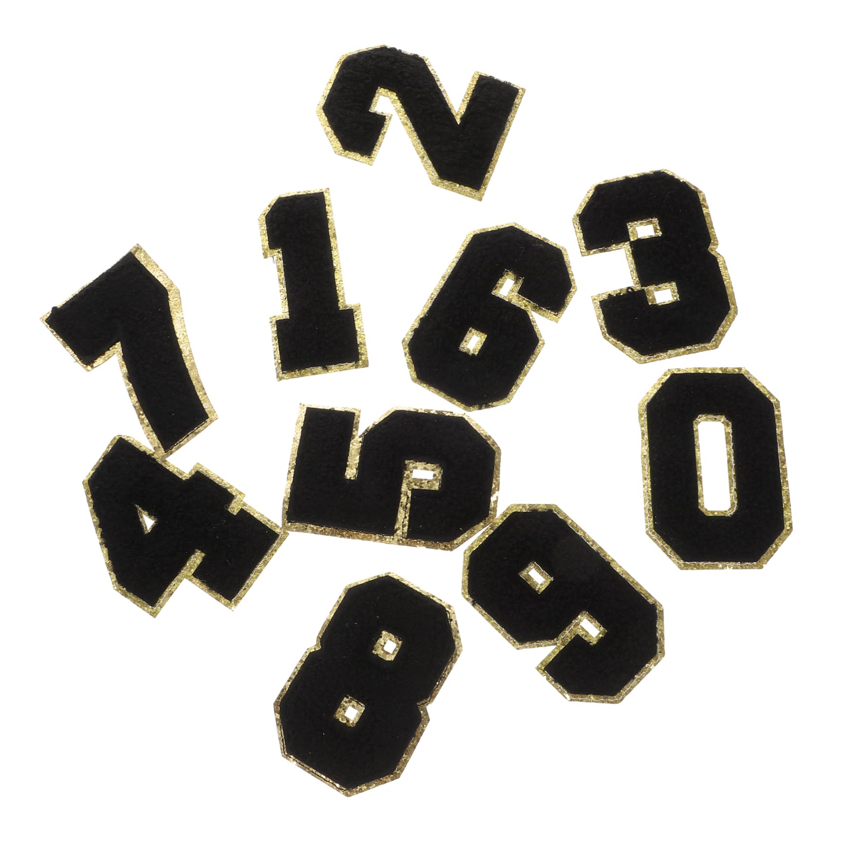 VILLCASE 80stücke Gestickte Zahlen-patches Für Kleidung Dekorative Reparatur-patches Für Jeans Hüte Und Mehr Zahlen Kreatives Basteln Und Diy-projekte