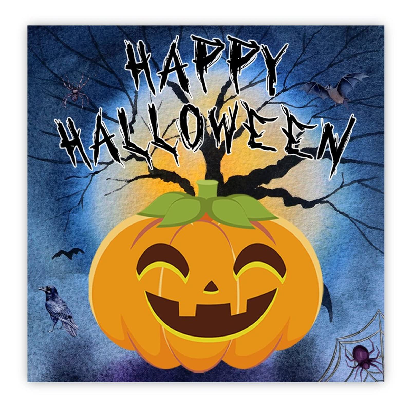 Panneau en bois Happy Halloween haut de gamme pour une décoration murale de caractère