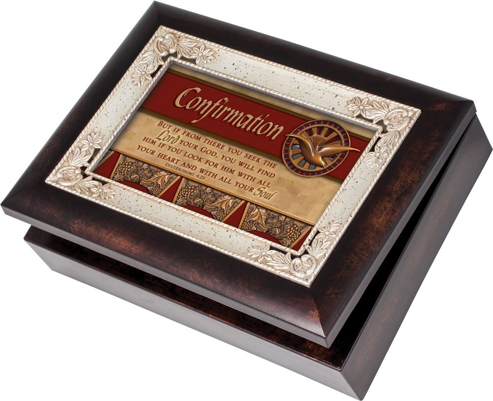 Cottage Garden Comfirmation Burlwood With Silver Inlay Italian Style Music Box / Jewellery Box Plays How Great Thou Art