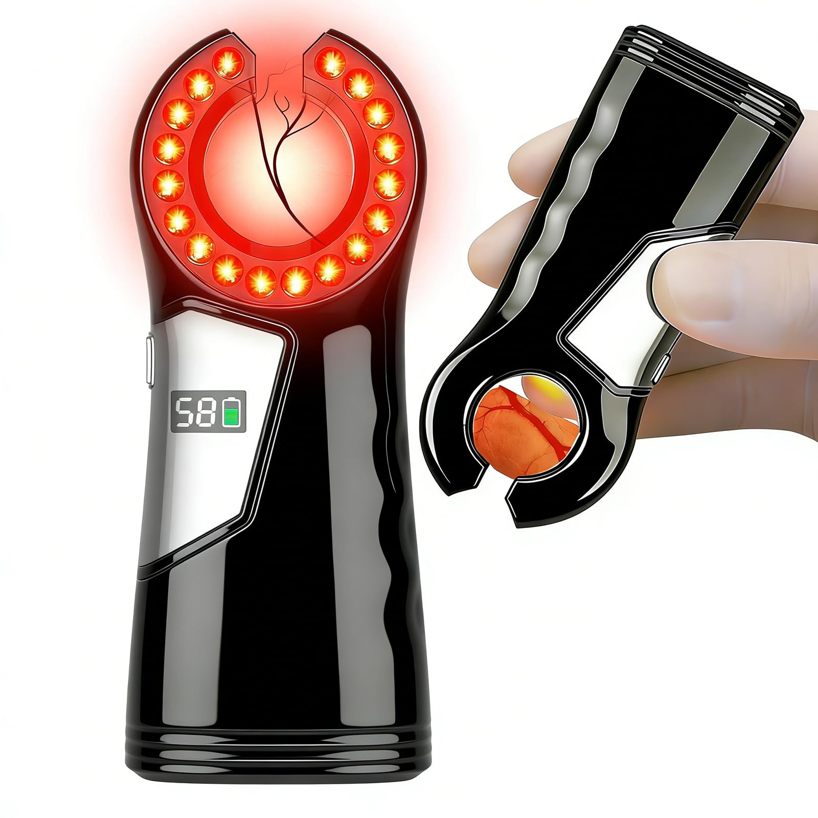 KSWEGKC 2pcs Rechargeable Vein Finder Viewer for IV Access Phlebotomy for Nurse Clinics Homes Use，Vein Finder Light for Various Skin People