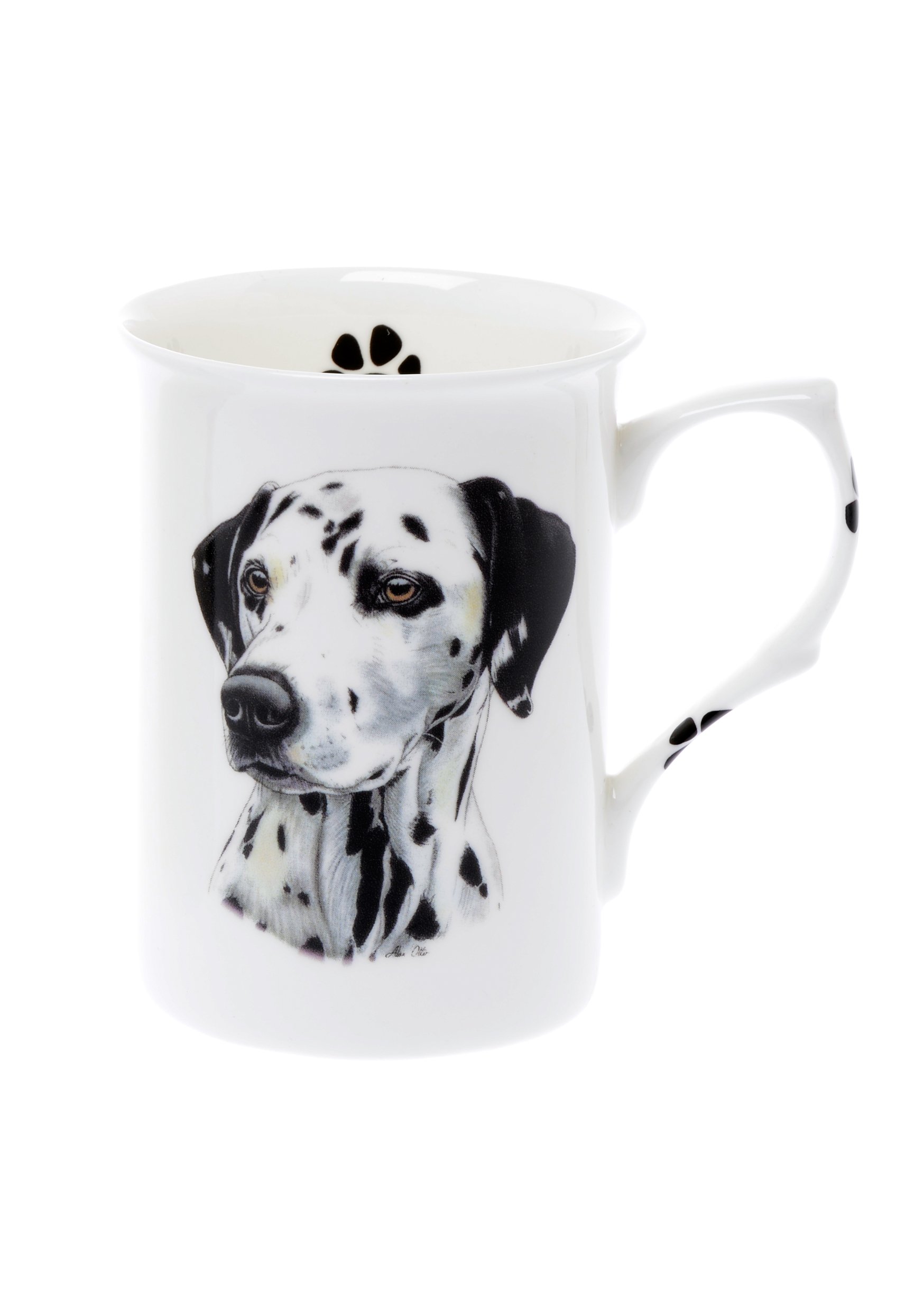 (BB25) SINGLE BONE CHINA BEAKER/ MUG/CUP Dalmatian dog KIRSTY JAYNE CHINA