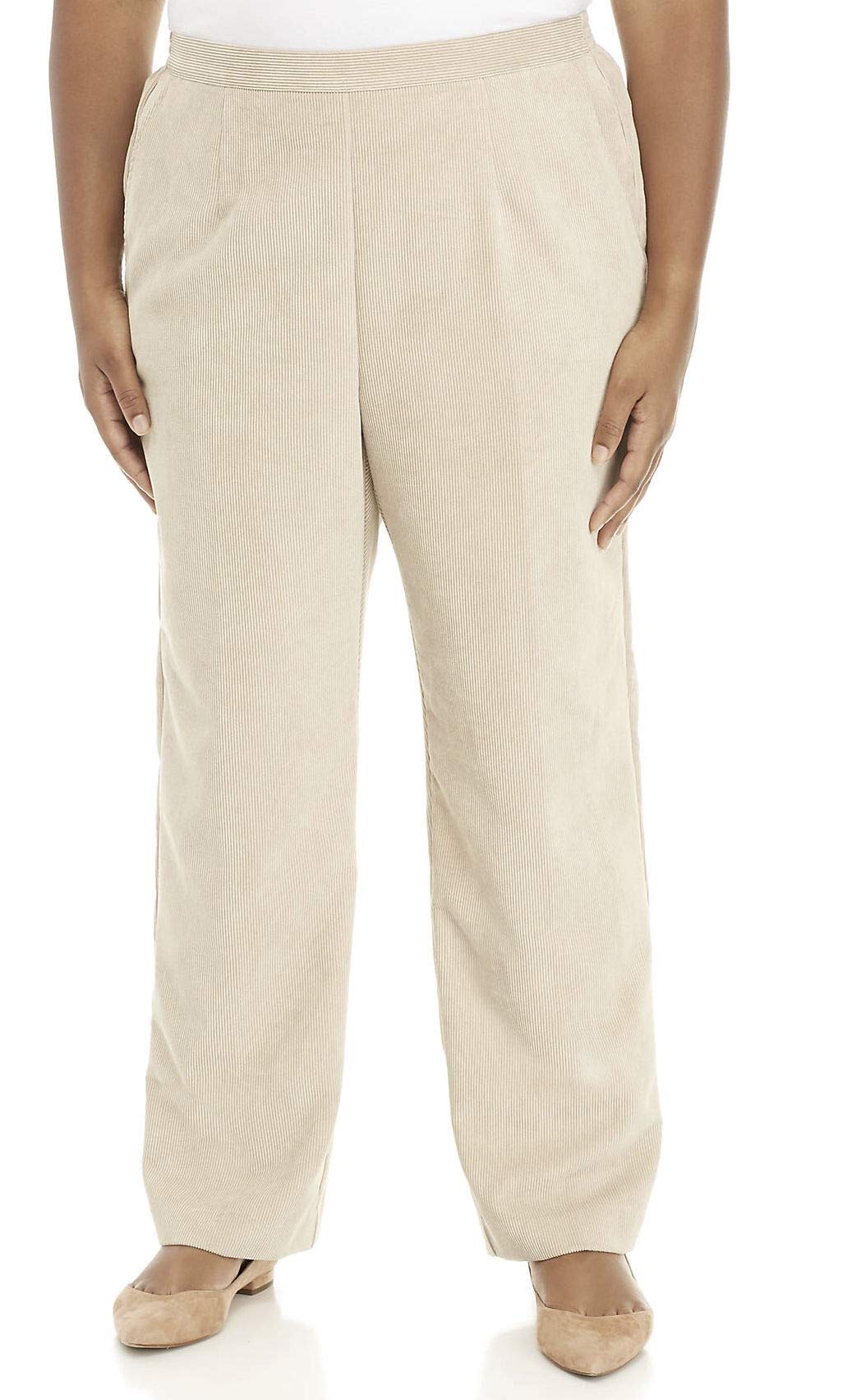 Alfred Dunner Womens Size Plus Full Back Elastic Proportioned Short Pant