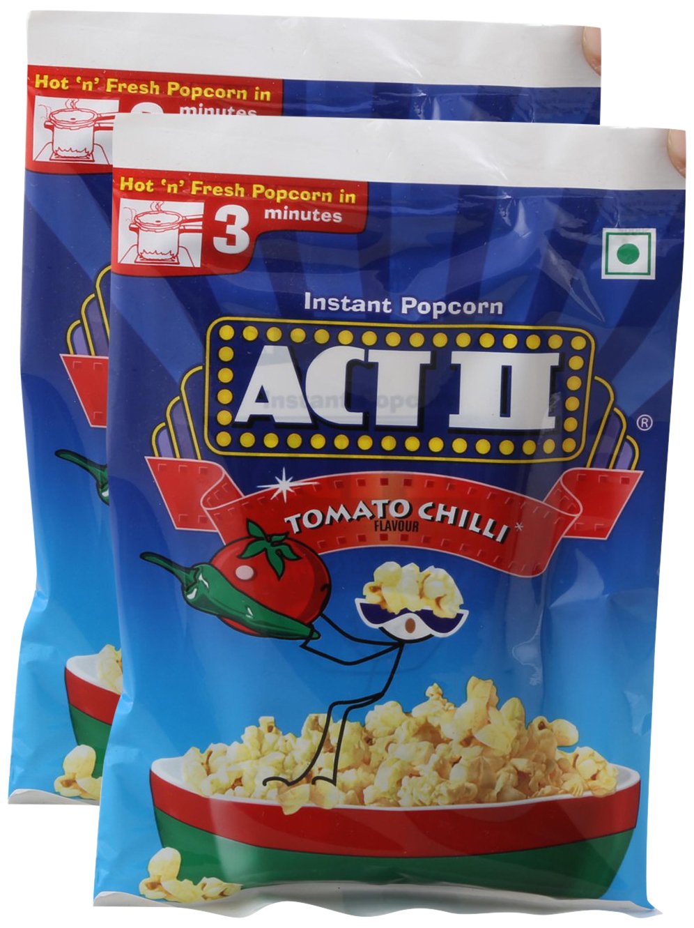 Star Combo - Act II Instant Popcorn Tomato Chilli, 59g (Pack of 2) Promo Pack (B06XZK6BDZ) Amazon Price History, Amazon Price Tracker