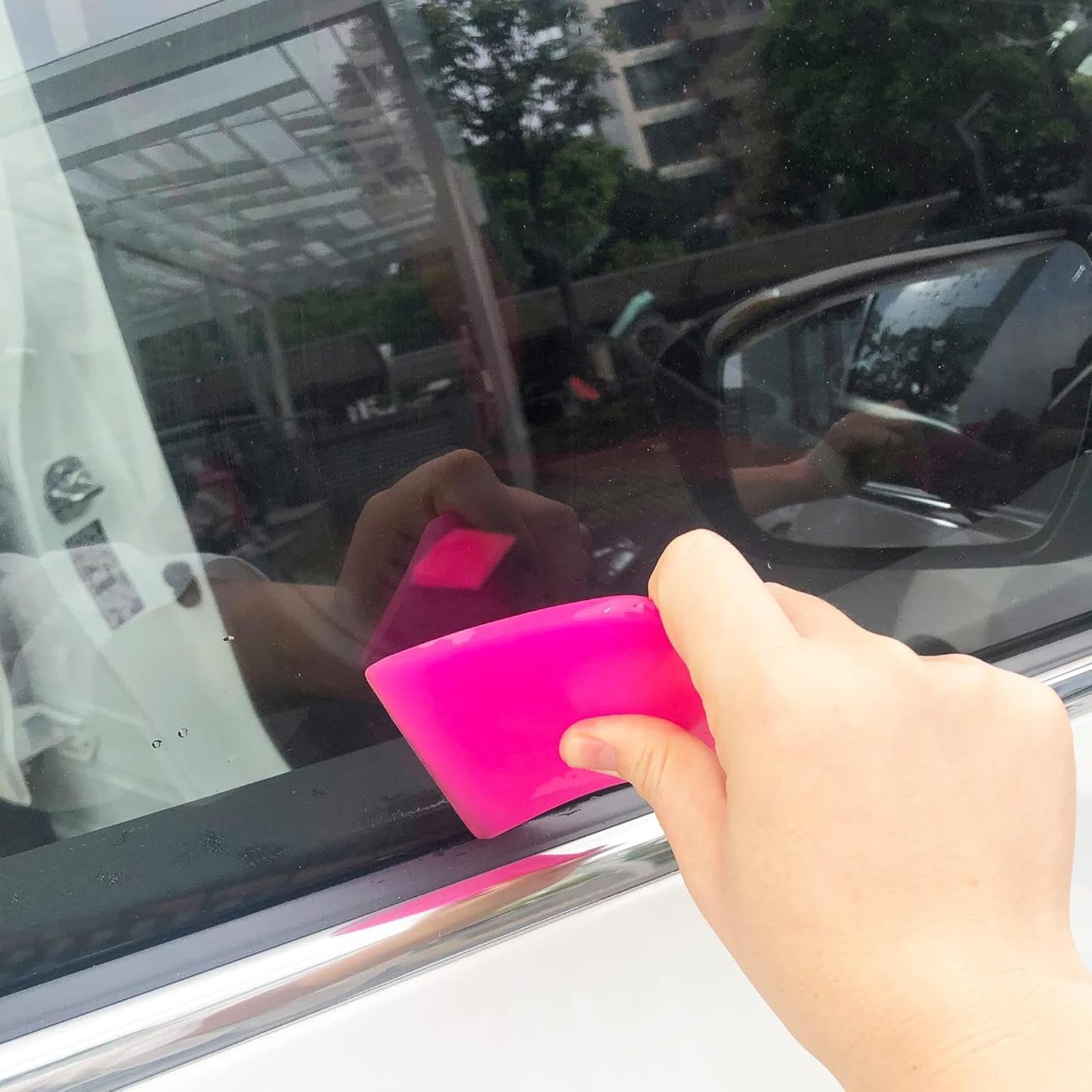 8 Spatole PPF in TPU, Portatili E Facili da Usare, per L'installazione di Pellicole Protettive per Auto, Vinile E Vernice, Rosa