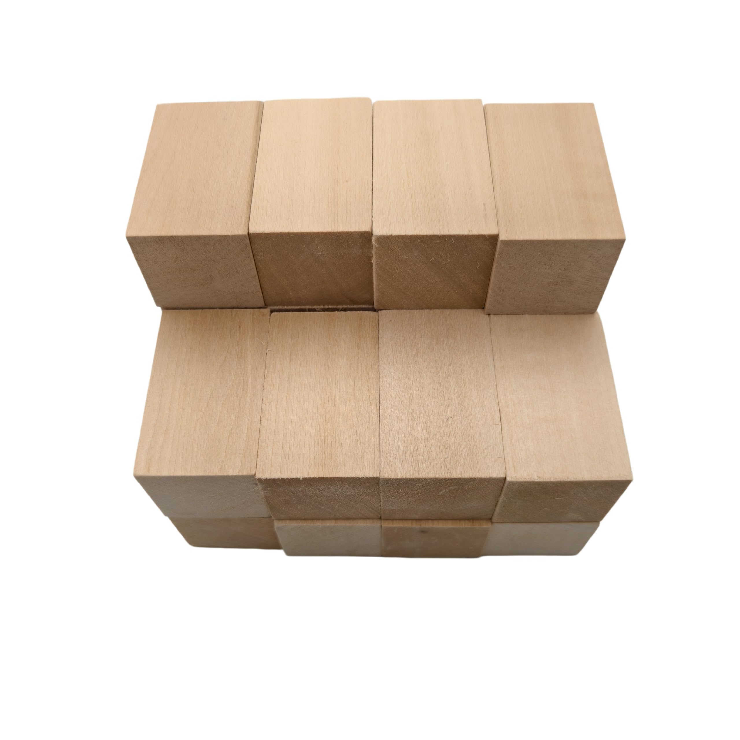 20PCS Basswood Carving Blocks, Whittling Wood Carving Kit, Unfinished Wooden Blocks for Crafting, Ideal for Beginners and Professional Artists (5 * 3 * 3CM)
