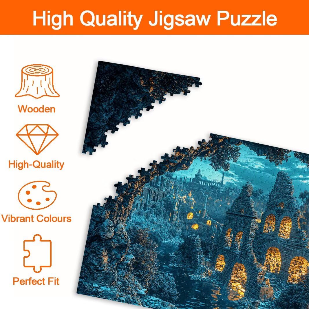 Puzzle Castillo, Puzzle 1000 Piezas, Rompecabezas para Regalo Mujer -8272