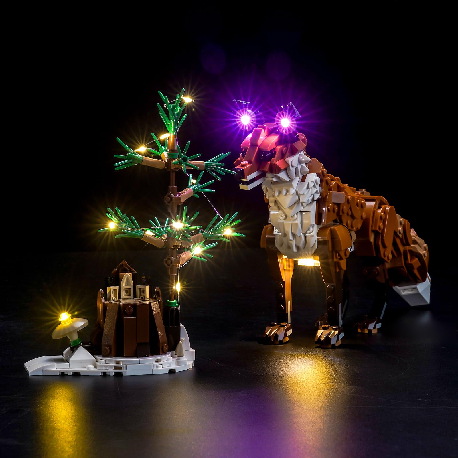 LocoLeeLed Light Set Compatible with Lego Forest Animals: Red Fox Led Decoration Lighting Kit Compatible with Lego 31154 Building Blocks Model,Only Lights Set,No Model