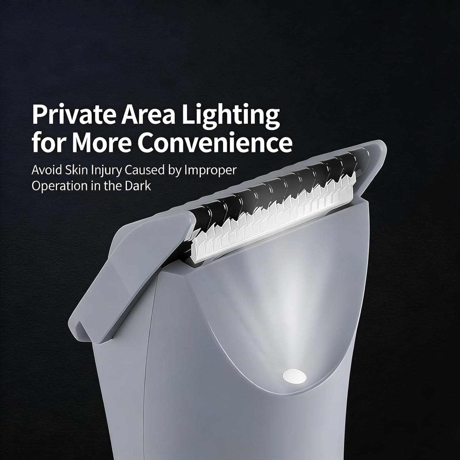 Electric Bikini Trimmer for Women - 2 in 1 Electric Lady Pubic Hair Groomer Painless Hair Removal Razor Body Shaver(Silver Gray)