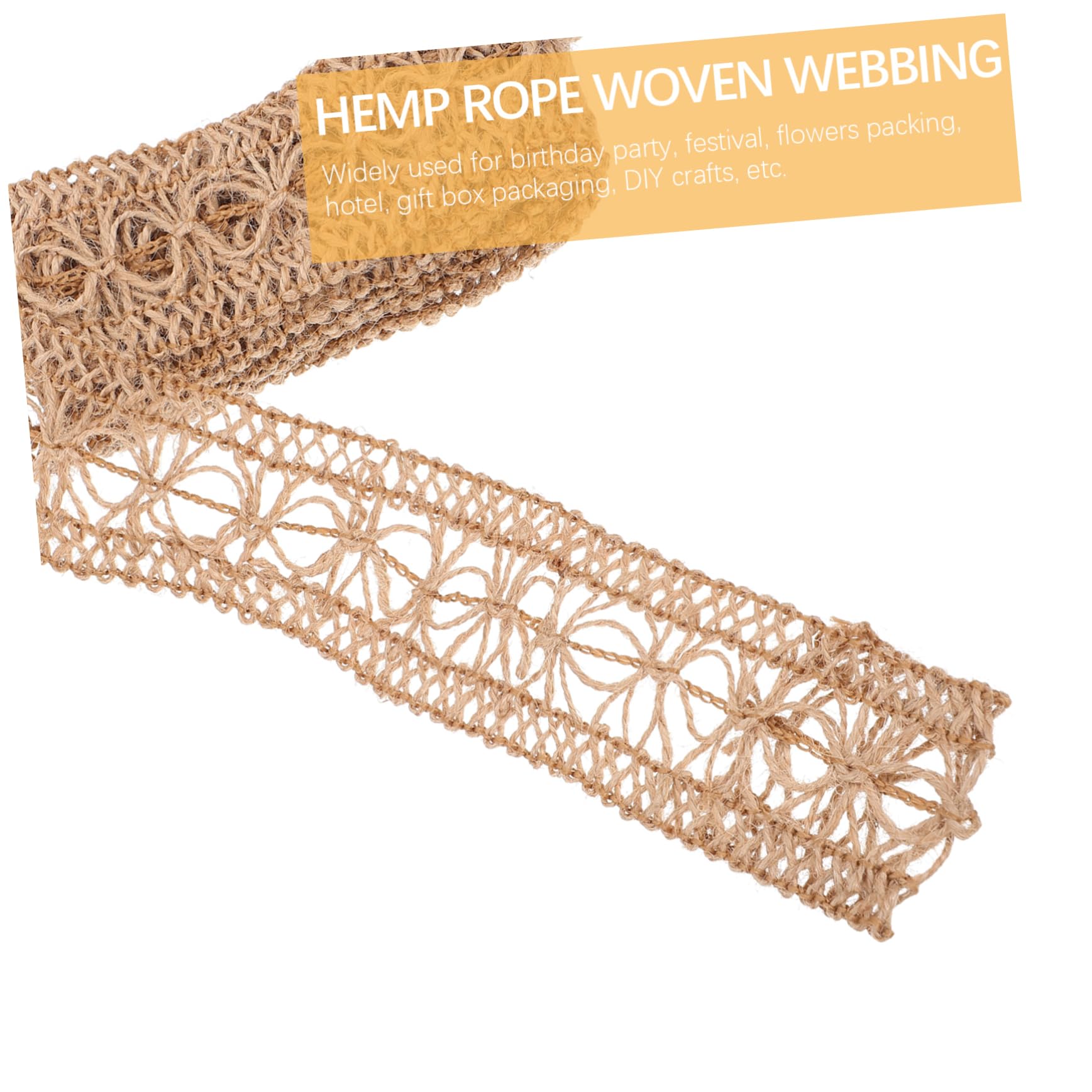 HOMSFOU 2 Sätze Teiliges Kreative Webbänder Jute Für Kleidung Schuhe Und Hüte Vielseitige Diy Bastelmaterialien Zur Dekoration Und Verpackung 8 Stück * 2
