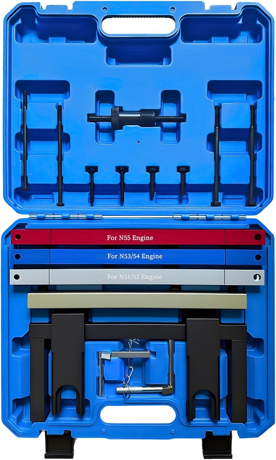 Engine Camshaft Timing Locking Master Tool Kit Crankshaft Flywheel Alignment Tool Kit Compatible for BMW Vehicles with 2.5L & 3.0L N51 N52 N53 N54 N55