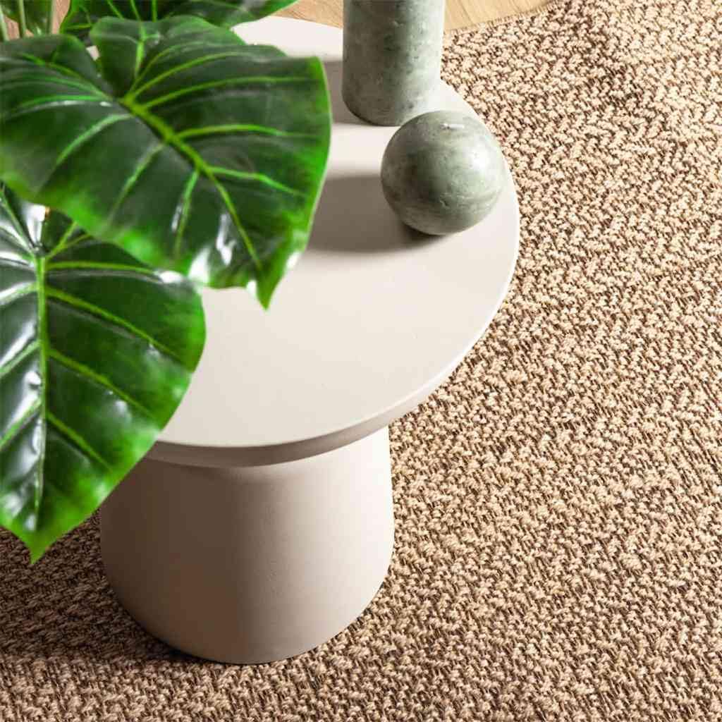 Tappeto da 120 x 170 cm, effetto iuta, per interni ed esterni, robusto tappeto per esterni in polipropilene, resistente per interni ed esterni, per balcone, terrazza, giardino e soggiorno