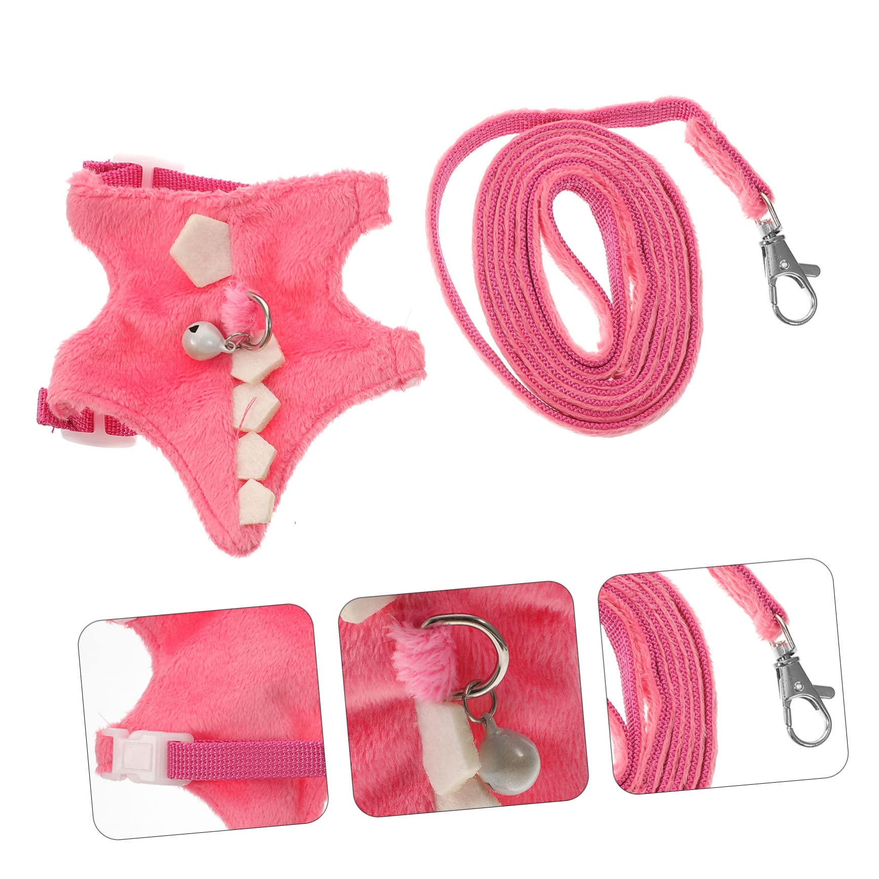 INOOMP 4 Pezzi Gilet Da Passeggio Per Furetti Guinzaglio Portatile Robusto Per Piccoli Animali Design Confortevole Per Attività Al Chiuso E Allaperto