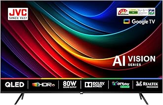 JVC 165 cm (65 inches) AI Vision Series QLED Google TV LT-65NQ7165C (Black)