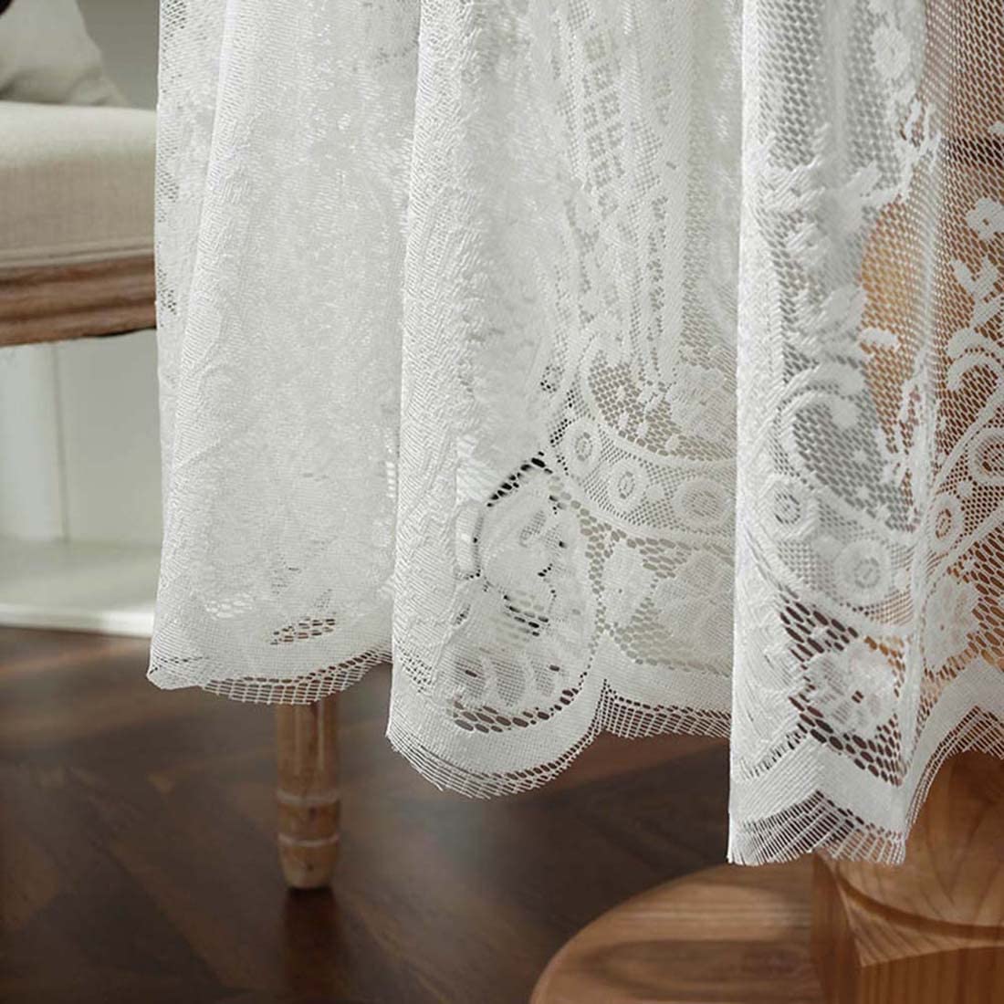 Amazon.com: JAIJY Vintage 60 inch White Lace Tablecloth Floral