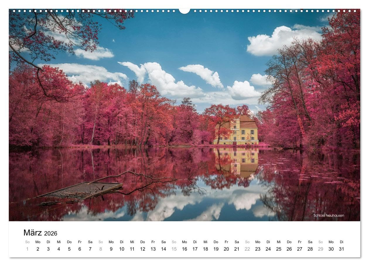 Die Lausitz durch den Infrarotfilter (Wandkalender 2026 DIN A2 quer), CALVENDO Monatskalender: Die Lausitzer Landmarken im Stil eines Infrarotfilm (CALVENDO Natur)