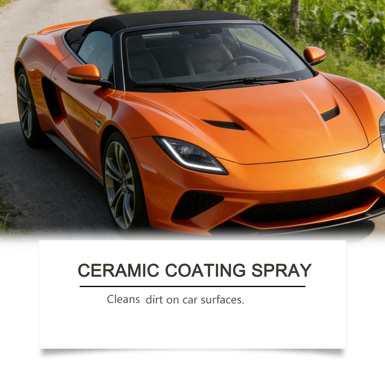 Keramische Beschichtung für Autos Kit, Quick Effect Coating Agent, Auto Wachs Spray, Auto Lackschutz Kit mit Schwamm, Reinigung, Polieren und Verbesserung des Glanzes, für LKW, Motorrad (4Pcs)
