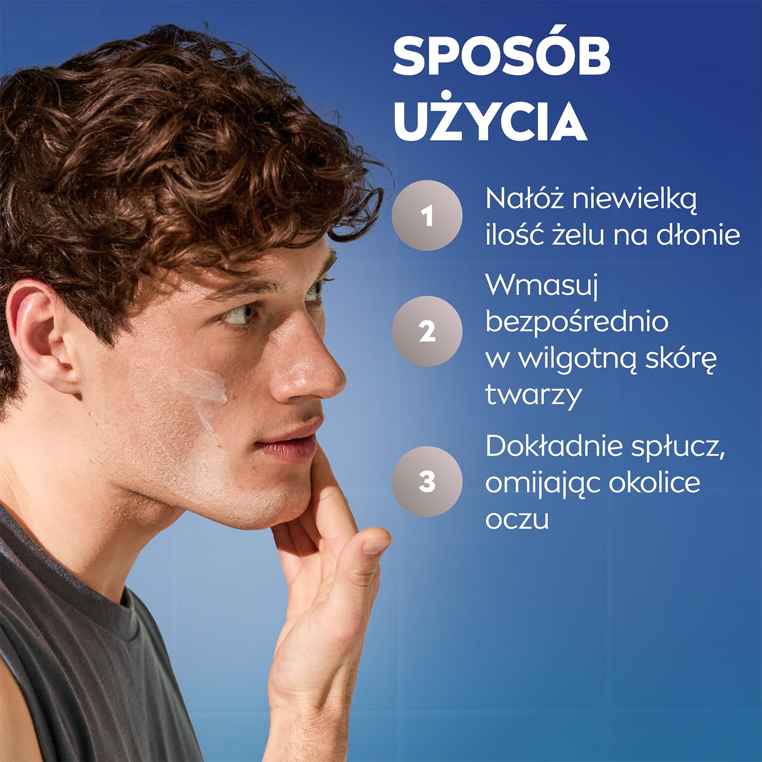 NIVEA MEN Hydrocare Żel do mycia twarzy dla mężczyzn XXL 150 ml