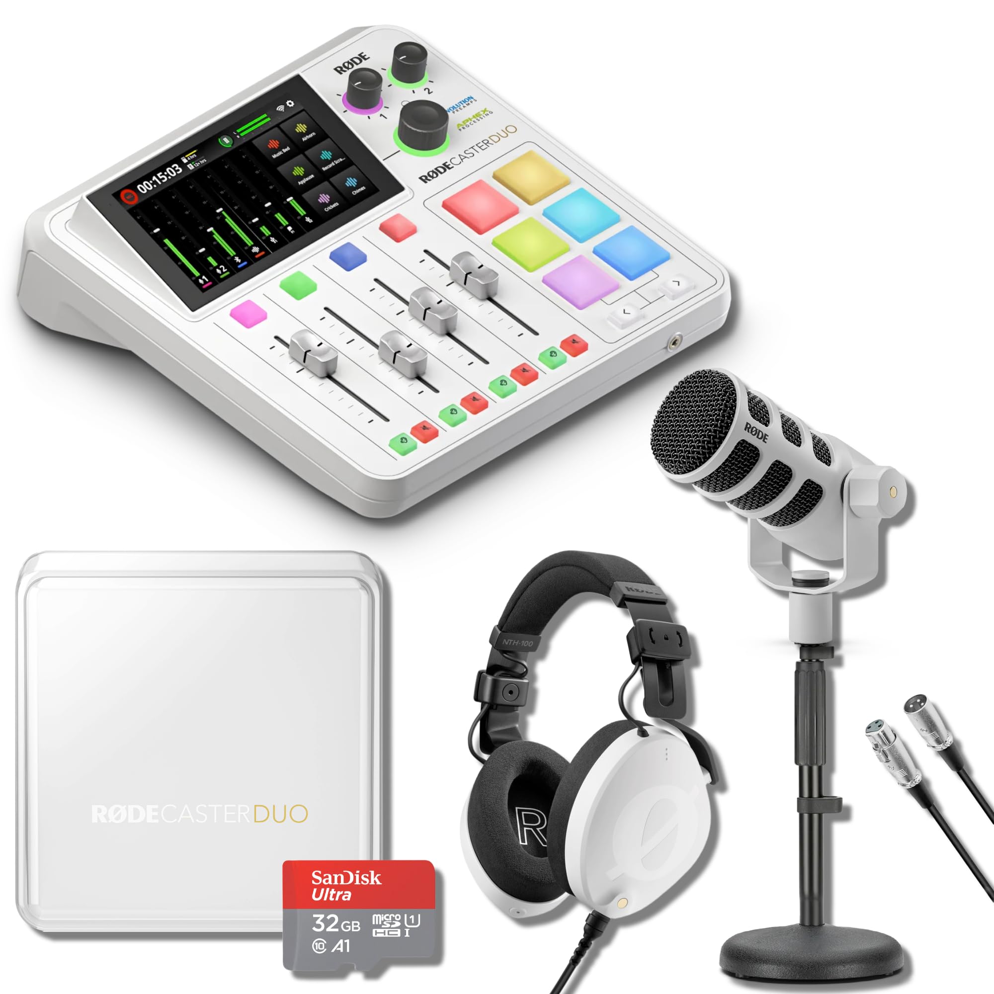 Amazon.com: Rode RODECaster Duo Streaming Mixer (White) with