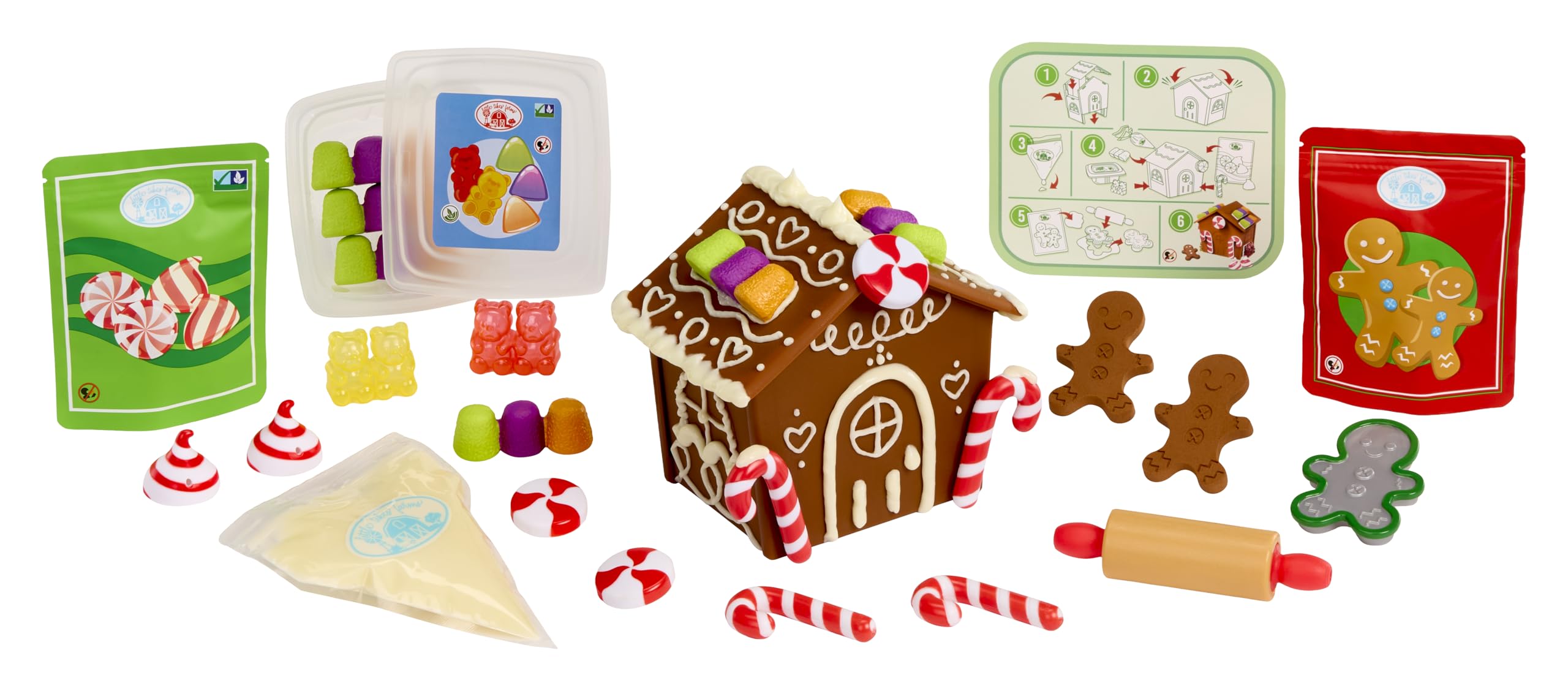 Little Tikes Creative Chefs Gingerbread House Kit with 22