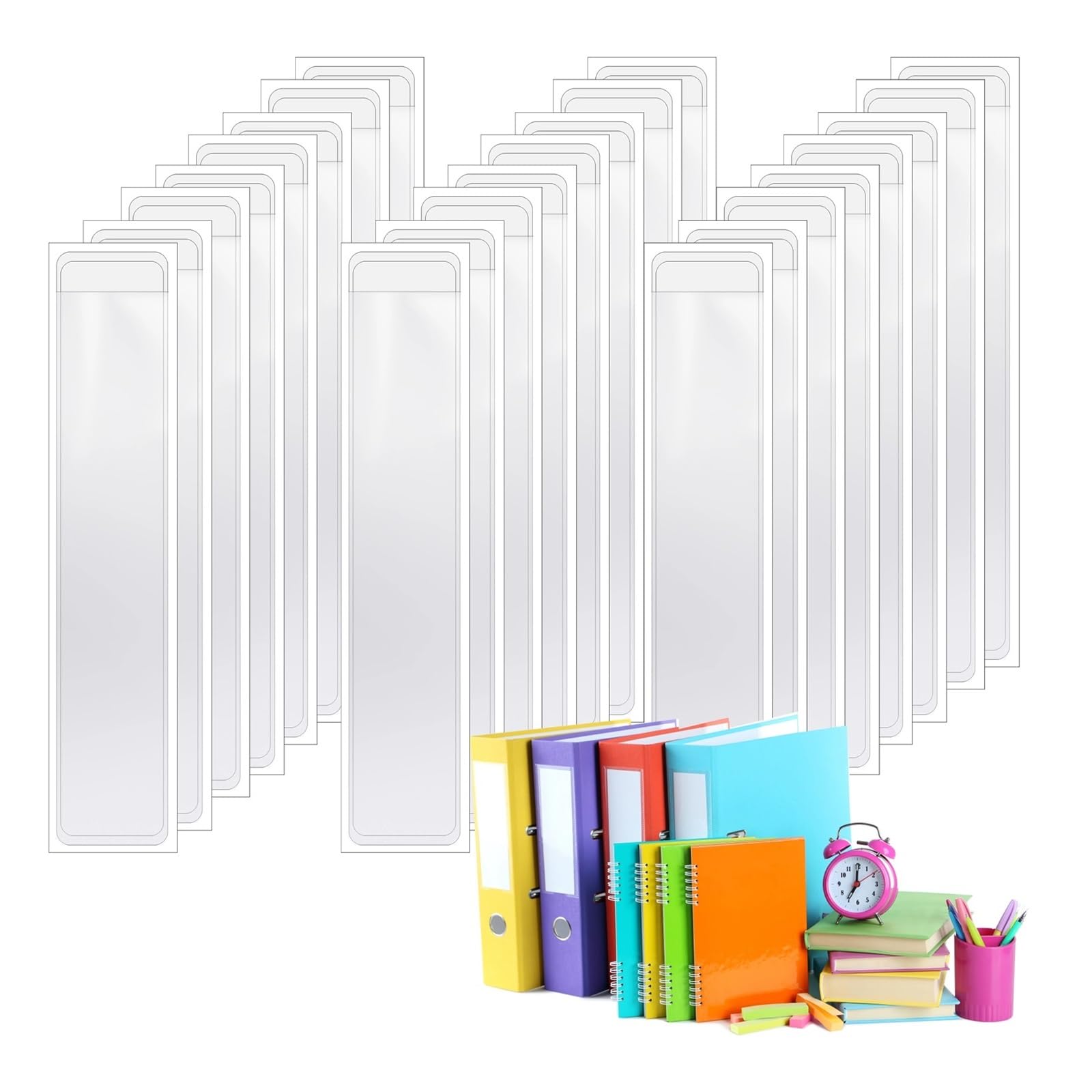 Hzomif 250 Pcs Self-Adhesive Business Card Pockets