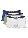 Men's Cotton Stretch Mini Croc Print Trunks, 3-Pack