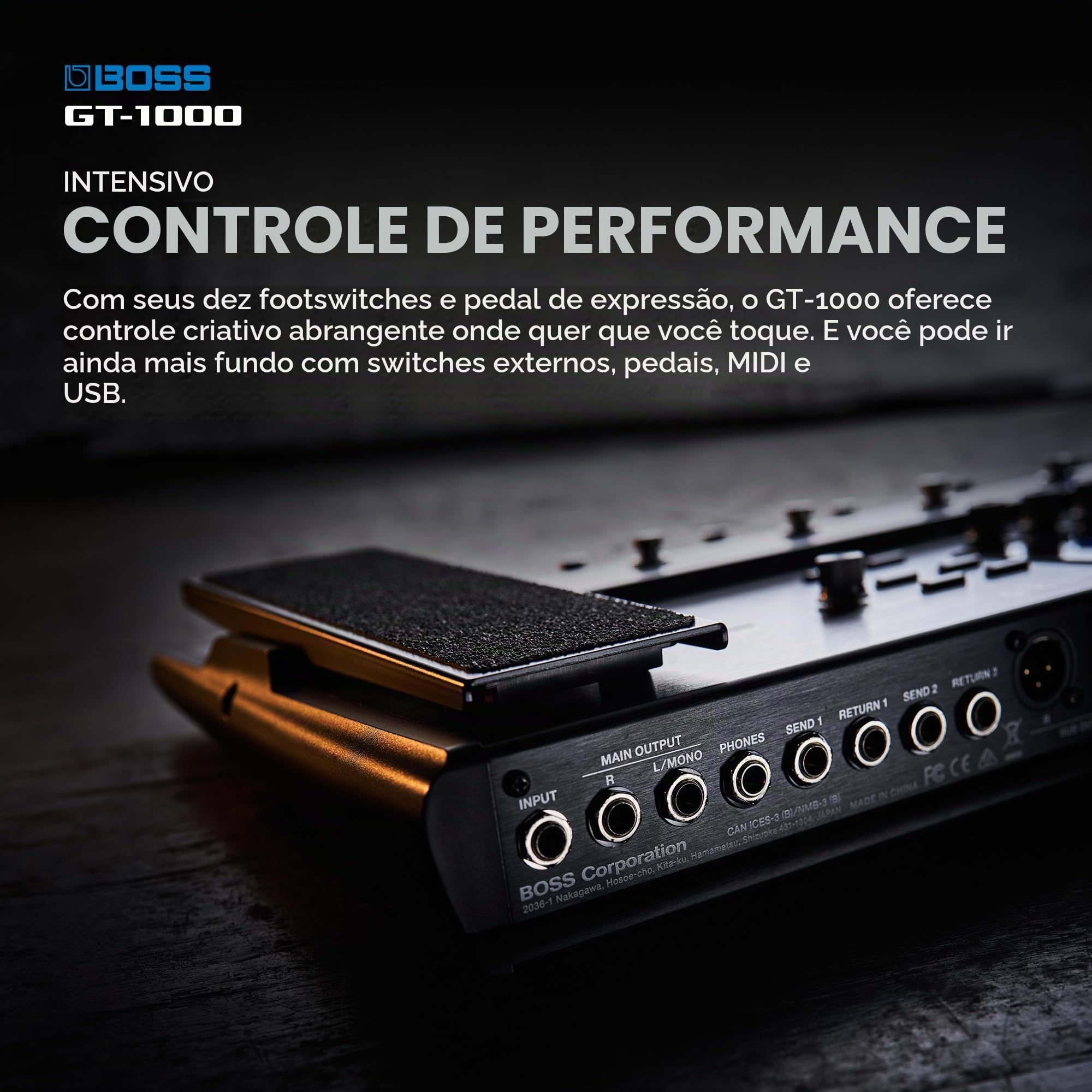 boss gt-1000 ERAIHITO Pedaleira Multiefeitos para Guitarra e Baixo BOSS GT-1000 GT-1000