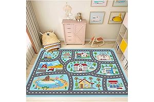 Kids Play Rugs for Boys: Interactive Car Carpet for Imaginative Adventures