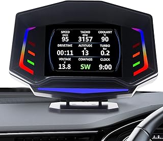 10 Pcs Hud Speedometer | Digital GPS Speedometer with Dual Mode/GPS,Gauge Display, Digital GPS Speedometer with Speedup Test Brake Test Overspeed Alarm Tumotsit