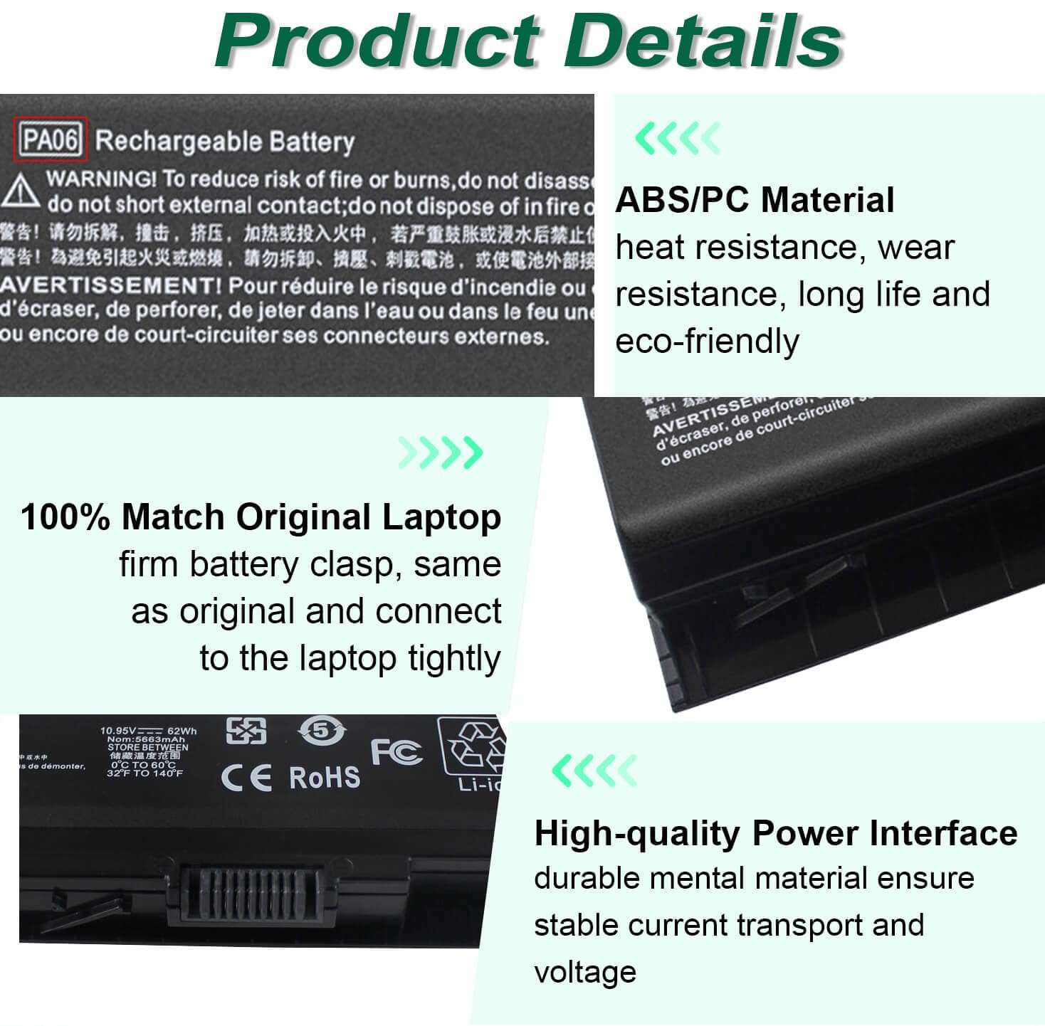 PA06 849911-850 Laptop Battery for HP Omen 17 17-w 17-ab200 17t-ab00 Series 17-w053dx 17-w253dx 17-w033dx 17-ab011nl 849571-221 849571-241 849571-251 PA06062 HQ-TRE HSTNN-DB7K - 12 Months Warranty