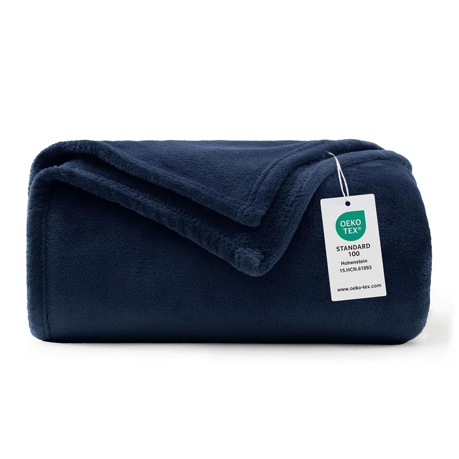 WAVVE Kuscheldecke Flauschig Decke Fleecedecke - Sofadecke Klein Wohndecke Couchdecke, Decke Sofa Weich Blau, Leicht Sofaüberwurf 130x150 cm