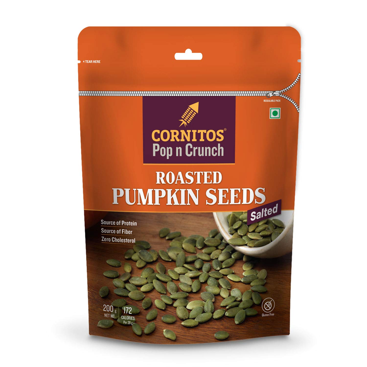 Cornitos Pumpkin Seeds Roasted Salted, 200g (B07HMK2R6Q) Amazon Price History, Amazon Price Tracker
