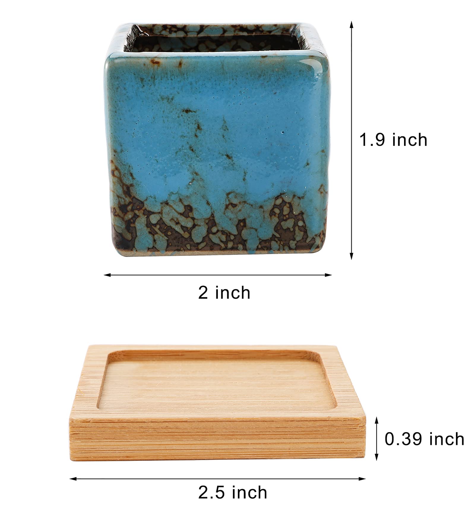 TOPZEA Set of 10 Succulent Planter Pots - Image 3
