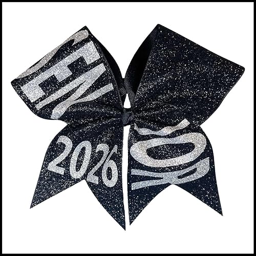 Lazo para el cabello con purpurina para la clase superior de 2026 | Regalo de graduación de clase 2026 | Decoración de gorra de graduación