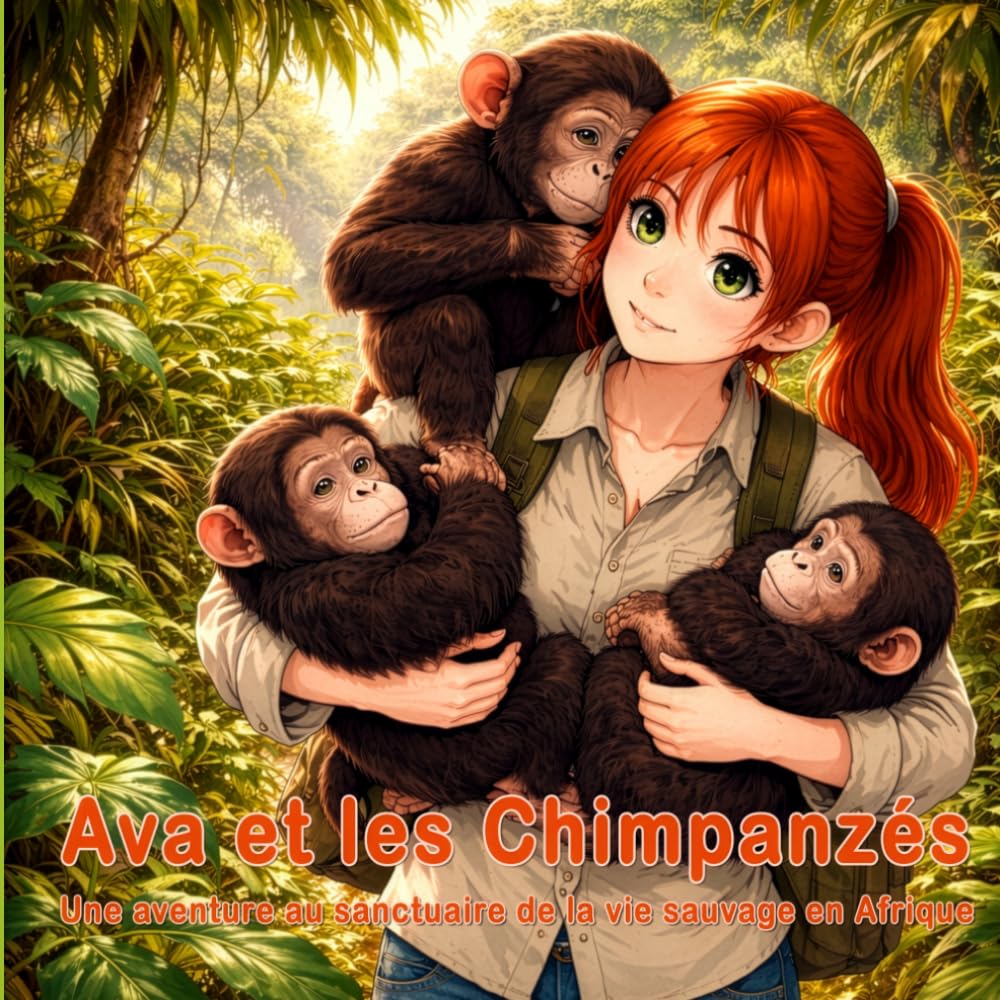 Ava et les Chimpanzés: Une aventure au sanctuaire de la vie sauvage en Afrique (Les aventures d'Ava au secours des animaux)