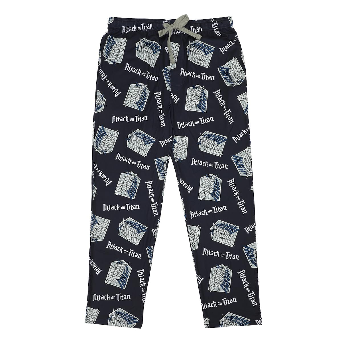 BioworldMen's Adult Navy Attack on Titan Sleep Pants - Survey Corps Comfort for Anime Fans